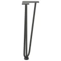 Pieds de table en forme d'épingle à cheveux 4 pcs anthracite