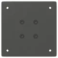 Pieds de table basse 4 pcs anthracite 72 cm acier