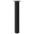 Pieds de table basse 4 pcs noir 72-74 cm acier