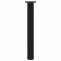 Pieds de table basse 4 pcs noir 72-74 cm acier