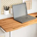 Dessus de bureau marron clair bois chêne massif rectangulaire