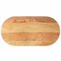 Dessus de table 120x60x2 cm bois de chêne massif ovale