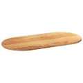 Dessus de table 120x60x2 cm bois de chêne massif ovale