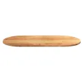 Dessus de table 120x60x2 cm bois de chêne massif ovale