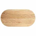 Dessus de table 120x60x4 cm bois de chêne massif ovale