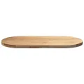 Dessus de table 120x60x4 cm bois de chêne massif ovale
