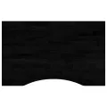 Dessus de bureau marron foncé bois chêne massif rectangulaire