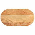Dessus de table 80x40x4 cm bois de chêne massif ovale
