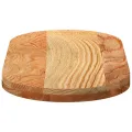 Dessus de table 80x40x4 cm bois de chêne massif ovale