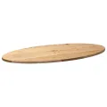 Dessus de table 100x50x2 cm bois de chêne massif ovale