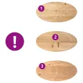 Dessus de table 100x50x2 cm bois de chêne massif ovale