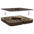 Ensemble de base de parasol pour parasols à pied croisé 4pcs PP