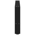 Pieds de table basse noir 2 pcs 60x(30-31) cm acier