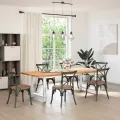 Pieds de table basse blanc 2 pcs 70x(72-73) cm acier
