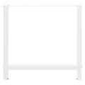 Pieds de table basse blanc 2 pcs 70x(72-73) cm acier