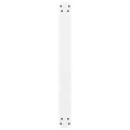 Pieds de table basse blanc 2 pcs 70x(72-73) cm acier