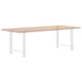 Pieds de table basse blanc 2 pcs 70x(72-73) cm acier