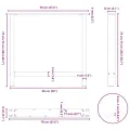 Pieds de table basse blanc 2 pcs 70x(72-73) cm acier