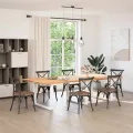 Pieds de table à manger forme de U 2 pcs blanc 100x(72-73) cm