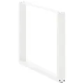 Pieds de table à manger forme de U 2 pcs blanc 100x(72-73) cm