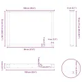 Pieds de table à manger forme de U 2 pcs blanc 100x(72-73) cm