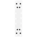 Pieds de table basse blanc 2 pcs 30x(30-31) cm acier