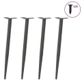 Pieds de table basse forme conique 4 pcs anthracite 72-73 cm