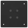 Pieds de table basse 4 pcs noir 30 cm acier