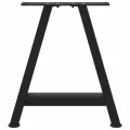 Pieds de table basse forme de A 2 pcs noir 38x(42-43) cm acier