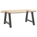 Pieds de table basse forme de A 2 pcs anthracite 70x(42-43) cm