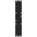 Pieds de table basse forme de V 2 pcs noir 60x(72-73) cm acier