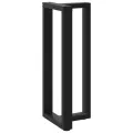 Pieds de table de bar forme de T 2 pcs noir 40x35x(100-101) cm