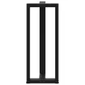 Pieds de table de bar forme de T 2 pcs noir 40x35x(100-101) cm
