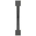 Pieds de table à manger forme de X 3 pcs 90x(72-73) cm acier