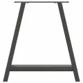Pieds de table basse forme de A 2 pcs anthracite 70x(72-73) cm