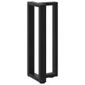 Pieds de table console forme de T 2 pcs noir 38x25x(72-73) cm