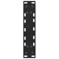Pieds de table basse noir 2 pcs 28x(42-43) cm acier