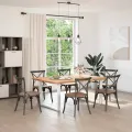 Pieds de table à manger forme de U 2 pcs blanc 100x(72-73) cm