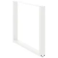 Pieds de table à manger forme de U 2 pcs blanc 100x(72-73) cm