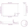 Pieds de table à manger forme de U 2 pcs blanc 100x(72-73) cm