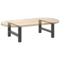 Pieds de table basse anthracite 2 pcs 60x(30-31) cm acier