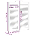 Portes battantes à persiennes 1paire 100x80 cm bois massif Pin