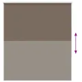 Store enrouleur occultant café 125x130cm largeur du tissu