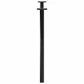 Pieds de table à manger forme de X 2 pcs noir 90x(72-73) cm
