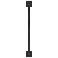 Pieds de table à manger forme de X 2 pcs noir 90x(72-73) cm