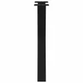 Pieds de table à manger forme de X 2 pcs noir 60x(72-73) cm