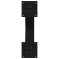 Pieds de table à manger forme de X 2 pcs noir 60x(72-73) cm