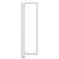 Pieds de table de bar forme de T 2 pcs blanc 50x35x(110-111) cm