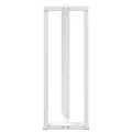 Pieds de table de bar forme de T 2 pcs blanc 50x35x(110-111) cm