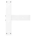 Pieds de table de bar forme de T 2 pcs blanc 50x35x(110-111) cm